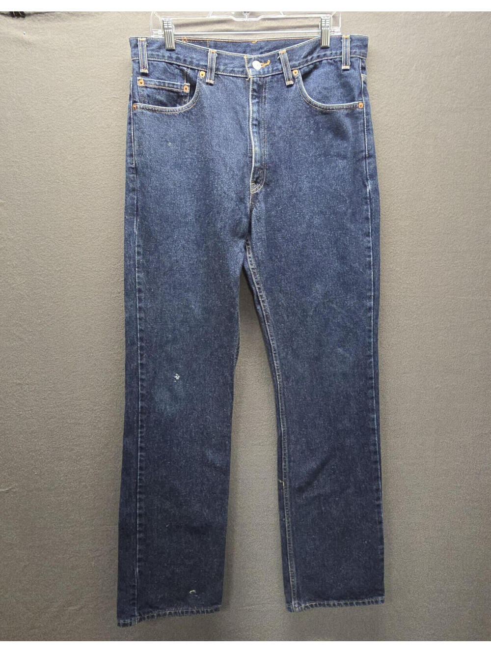 Vintage Levi’s 517 Bootcut Jeans W36 L36 Made in USA Dark Wash Denim distressed